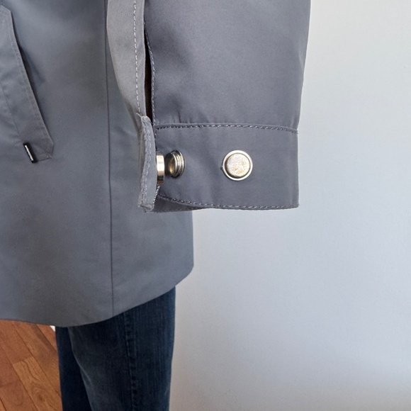 Matinique - Grey/Blue  Miles Mac Jacket Mens  3/4 Length Coat - Picture 6 of 11